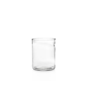 6 verres transparents - hauteur 10cm