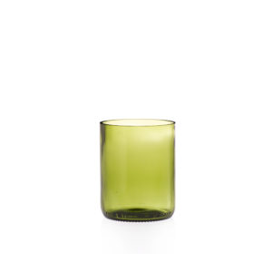 6 verres verts - hauteur 10cm
